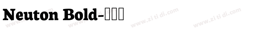 Neuton Bold字体转换